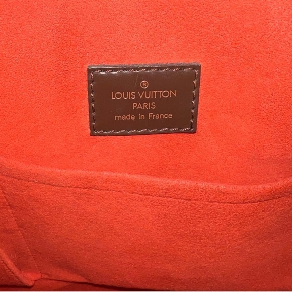 {EUC Louis Vuitton Authentic Damier Ebene Sac Plat Tote Handbag With COA} - Picture 12 of 14